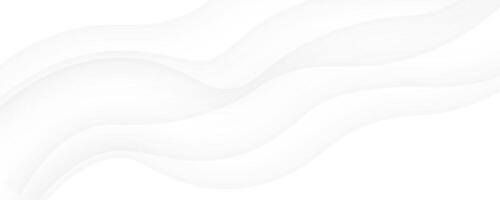 Abstract White Wavy Lines Background vector