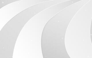 Abstract white curved lines with subtle texture on light gray backdrop. Elegant design for modern, minimalist projects vector