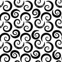 Seamless pattern with textured swirl curly lines. Abstract background with brush strokes. Great for textile, fabric, wallpaper, wrapping, scrapbook and packaging vector