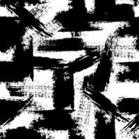 Grunge textured seamless pattern. Brush strokes design. Hand drawn black ink, paint smears surface print. Great for textile, fabric, wallpaper, wrapping, scrapbook and packaging vector
