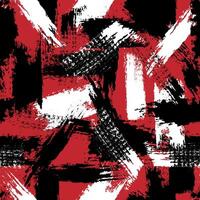 Grunge textured seamless pattern. Brush strokes design. Hand drawn black ink, paint smears surface print. Great for textile, fabric, wallpaper, wrapping, scrapbook and packaging vector