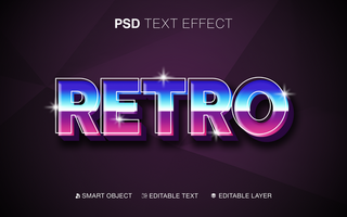 Retro Arcade Editable Text Effect psd