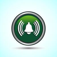 Alarm Symbol Notification Bell Icon Button Design Illustration vector