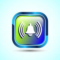 Alarm Symbol Notification Bell Icon Button Design Illustration vector