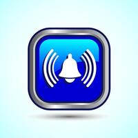 Alarm Symbol Notification Bell Icon Button Design Illustration vector