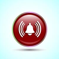 Alarm Symbol Notification Bell Icon Button Design Illustration vector