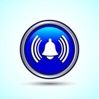 Alarm Symbol Notification Bell Icon Button Design Illustration vector
