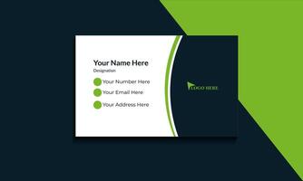Business Card Template. Creative Business Card Design Layout vector