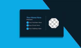 Personal Business Card Design Template Layout vector