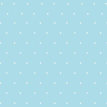 Seamless polka dot pattern with a blue and white color scheme. The design features evenly spaced white dots on a blue background. This pattern for textil, wallpaper, and digital background. vector