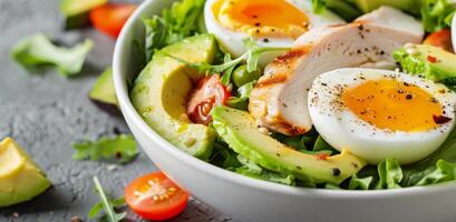 Avocado, Egg, and Chicken Salad photo