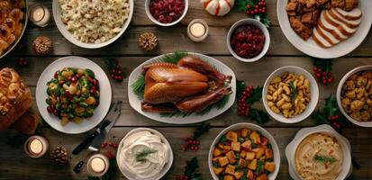 Thanksgiving Dinner Table Setting photo