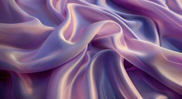 Purple Iridescent Fabric Draped photo