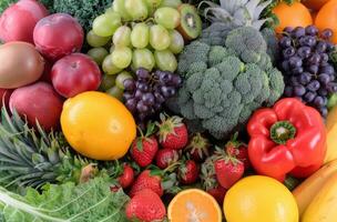 Fresh Fruit and Vegetable Display photo