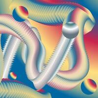 Abstract colorful motion 3d fluid wave background vector