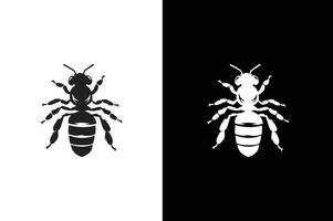 Bee icon silhouette illustration. The icon can be used for websites, print templates, presentation templates, illustrations. Bee icon silhouette vector