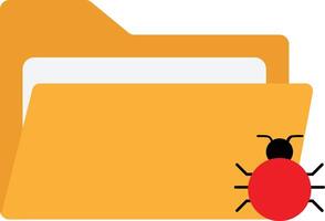 Infected Folder Bug vector
