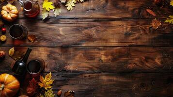 Rustic Autumn Table Setting photo