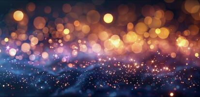 Sparklers Burning Bright Against Bokeh Lights photo