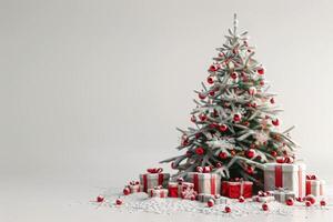 Decorated Christmas Tree With Gifts photo