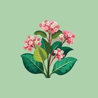 Creative set with flowers Design. vector