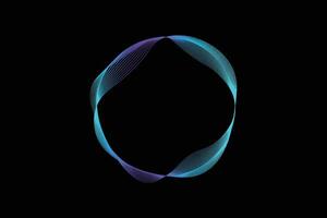 A circular frame featuring a gradient, empty space in the center for Text. vector