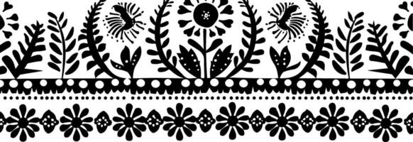 Simple Pattern Decorative Border Design vector