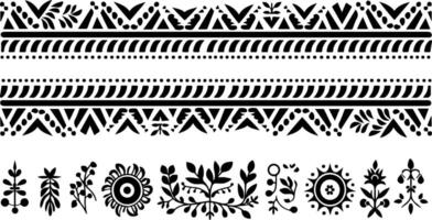 Simple Pattern Decorative Border Design vector