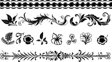 Simple Pattern Decorative Border Design vector