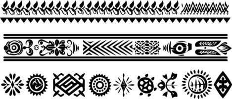 Simple Pattern Decorative Border Design vector