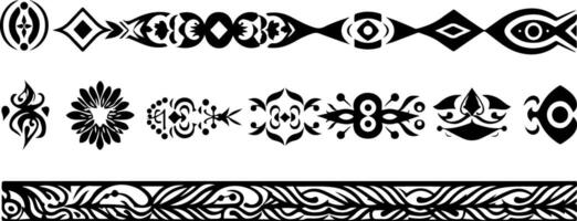Simple Pattern Decorative Border Design vector