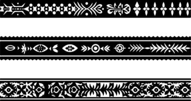 Simple Pattern Decorative Border Design vector
