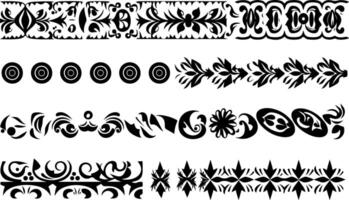 Simple Pattern Decorative Border Design vector