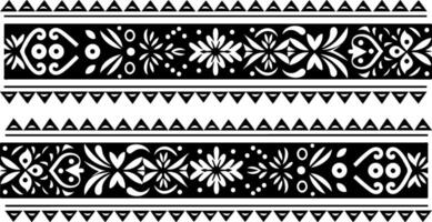Simple Pattern Decorative Border Design vector