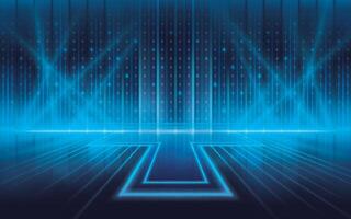 Elegant scene Lighting effect. Light dots show on stage glowing. Diagonal stripes lines with glowing light rays. vector