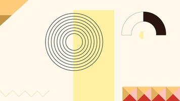 a colorful abstract design with geometric shapes vector
