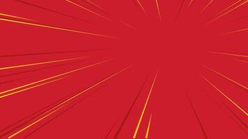 comic book background with red and yellow rays vector