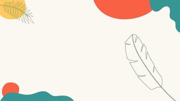a colorful background with a leaf and a leaf vector