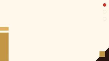 a white and brown square with a red dot vector