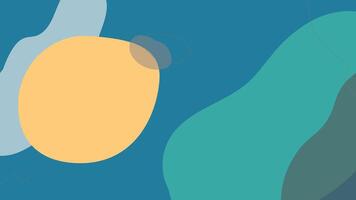 a blue and yellow abstract background with a yellow object vector