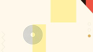 a yellow and red geometric pattern with a circle vector