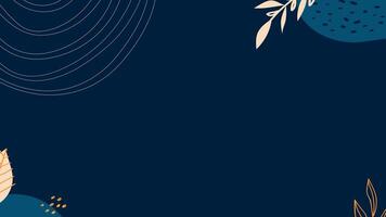 a dark blue background with a blue and gold design vector