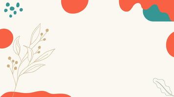 an abstract background with a plant and leaves vector