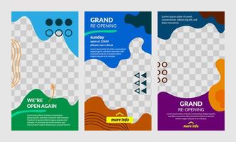 template set suitable for your business vector