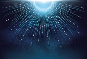 Futuristic light Streaks background. Abstract of warp or hyperspace motion in star trail. Explode particle light line. Technology Light Tunnel vector