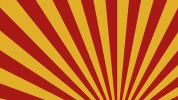 a red and yellow sunburst background vector
