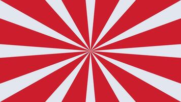 a red and white striped background with a sunburst vector