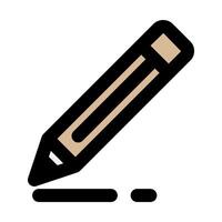Pencil flat icon. office tools, students and workers. suitable for interfaces, websites, UI and mobile apps. vector
