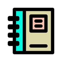 Noteblock flat icon. file, document, data, book. suitable for interfaces, websites, UI and mobile apps. vector
