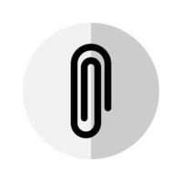 Paper clip flat icon. accessories for work and school. suitable for interfaces, websites, UI and mobile apps. vector